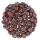Czech 2-hole Cabochon beads 6mm Opaque Hyacinth Picasso